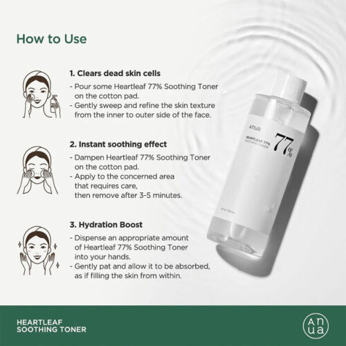 [Anua] Heartleaf 77% Soothing Toner (3 Tamaños) - Imagen 10