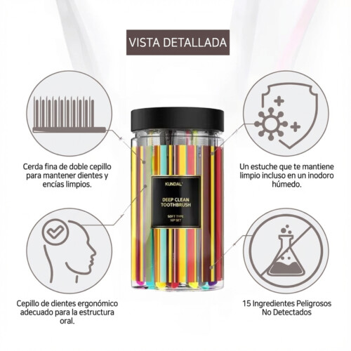 [Kundal] Deep Clean Toothbrush 16 set (Soft) - Imagen 6
