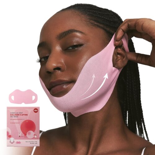 [Round Lab] Camellia Deep Collagen V Lifting Gel Mask - Imagen 4