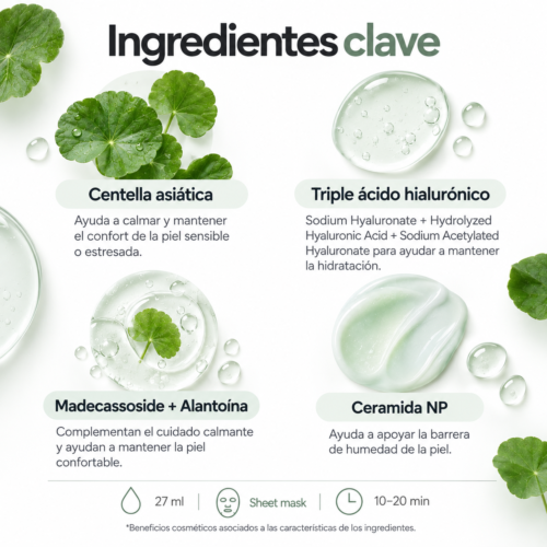 [Celimax] The Real Cica Calming Mask - Imagen 3